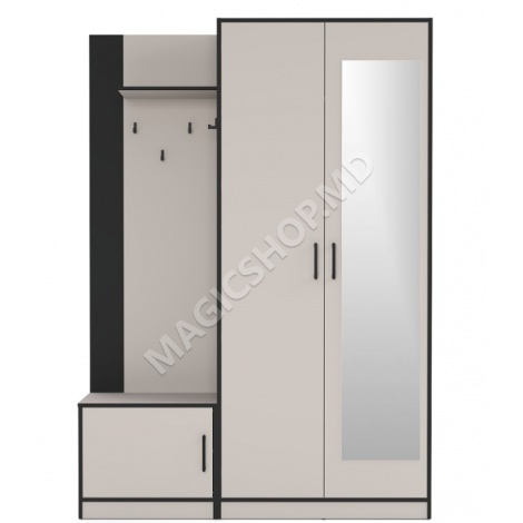 Antreu Adel 2 dreapta, 145x205 cm (cașmir/negru)