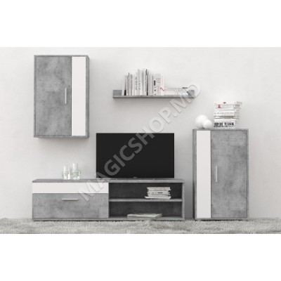 Living Yasen Mini Barato (stejar artizan; beton/nymphaea alba)