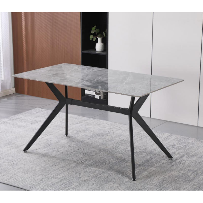 Masă Yasen DT-2420 (312 Gri deschis italian / Negru)