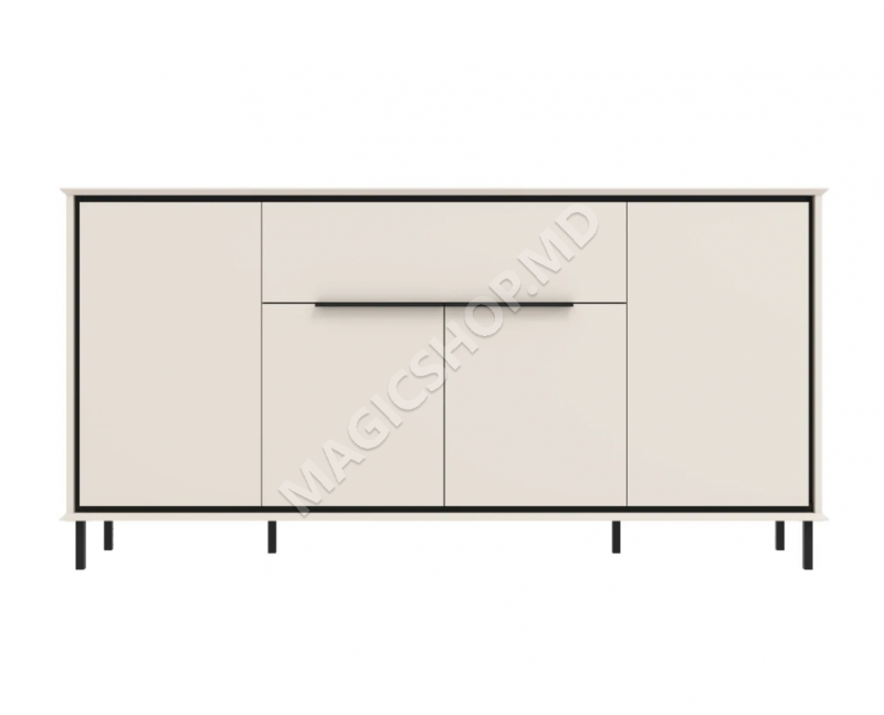 Comodă Yasen Hills KOM4D1S (cașmir/negru)