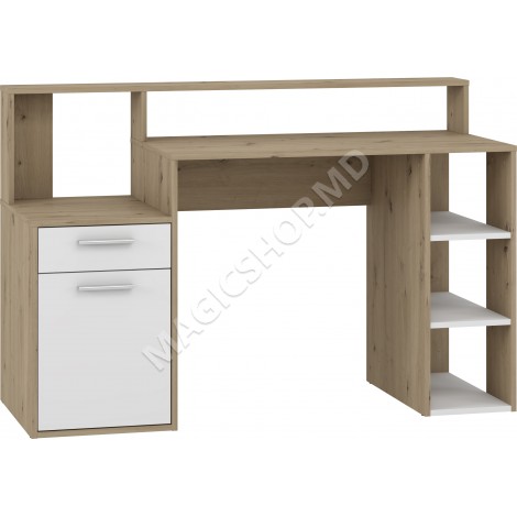 Стол Jessy 91x138x54 cm Дуб Артизан / Белый