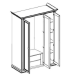 Dulap Yasen White 3D2S 175 cm