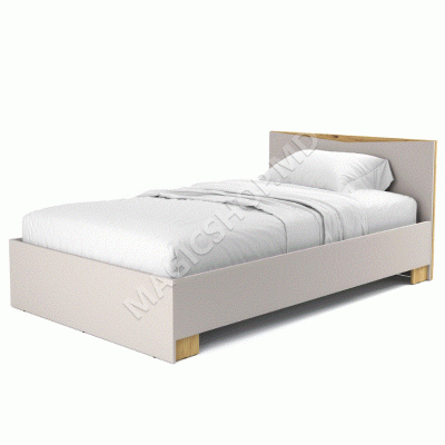  Лео Кровать 1200 (кашемир / дуб артизан)