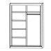 Dulap cupe London 160x220 cm