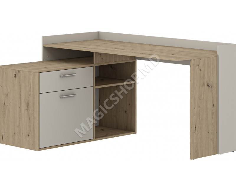 Masa Mario 1500x810x1072 (Stejar Artizanal / Cașmir)