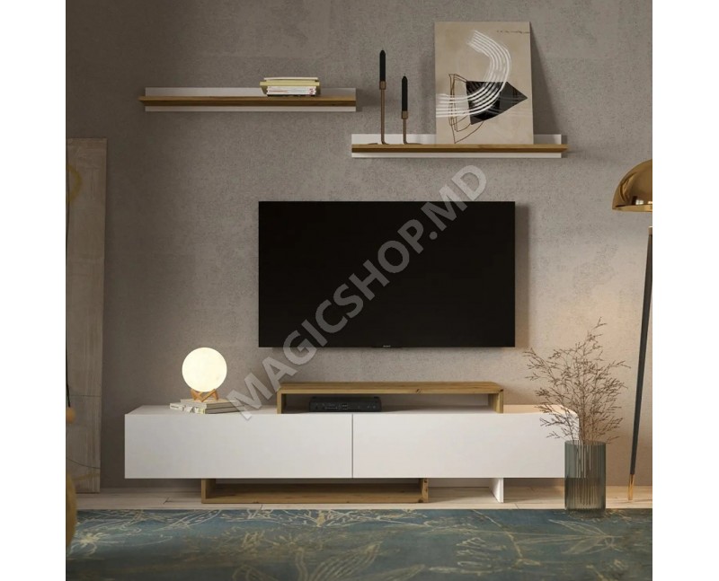 Comoda TV Milano (Nymphaea alba/Oak artizan)