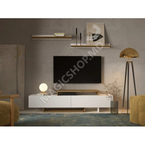 Comoda TV Milano (Nymphaea alba/Oak artizan)
