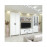 Dulap Yasen White 2D (pin argintiu) 126 cm