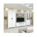 Dulap Yasen White 2D (pin argintiu) 126 cm