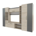 Living Yasen Royal (hickory Rockford deschis / gri grafit)