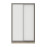Dulap Yasen Venus N 1200*500*2065 (stejar craft gri/alb)