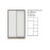 Dulap Yasen Venus N 1200*500*2065 (stejar craft gri/alb)