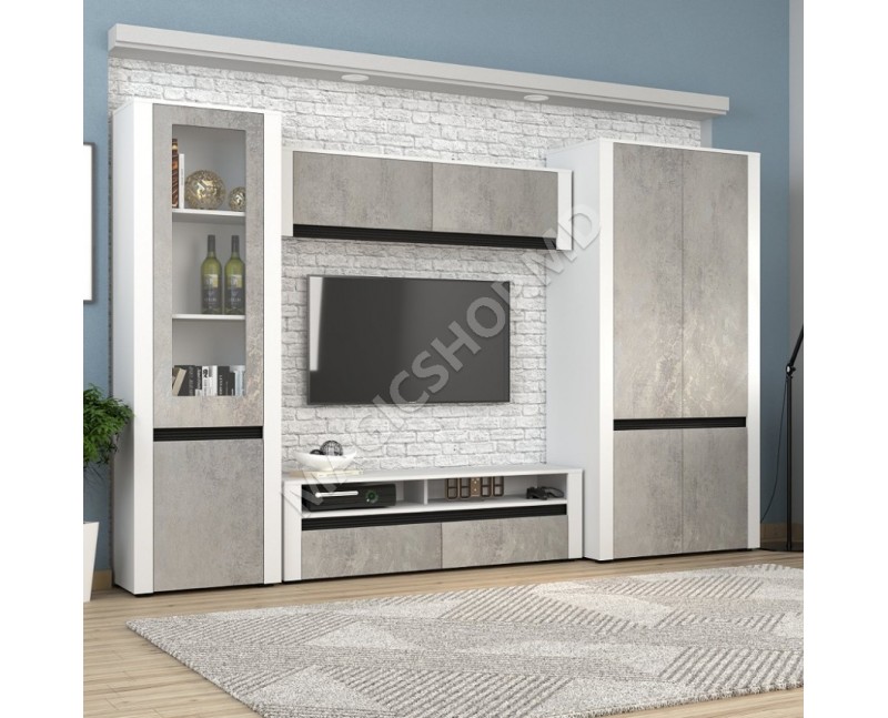 Стенка Бодена (кашемир / кашемир / белый)