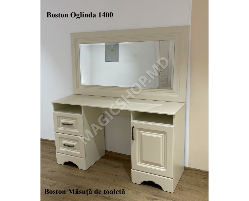 Masa de toaleta Boston Ivory/Vanilla Supermat + oglinda
