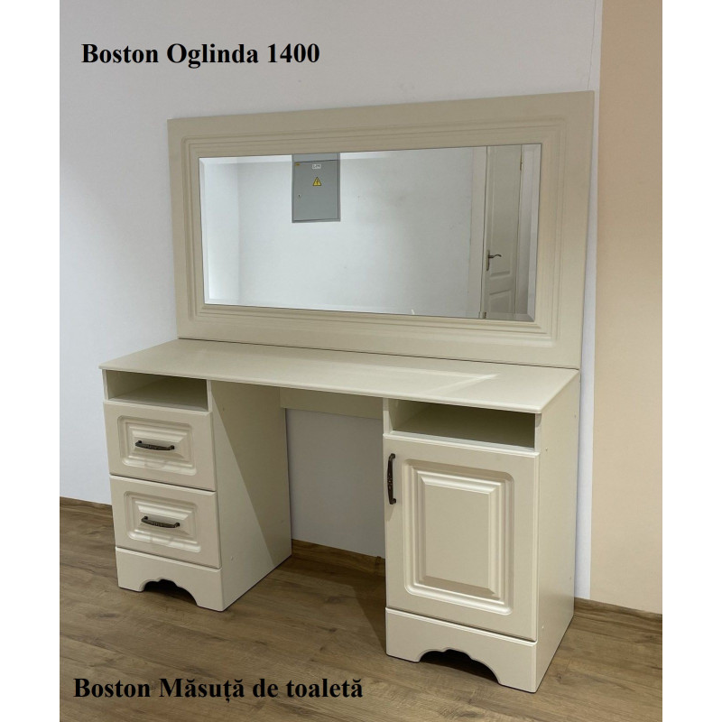 Masa Yasen de toaleta Boston Ivory/Vanilla Supermat + oglinda