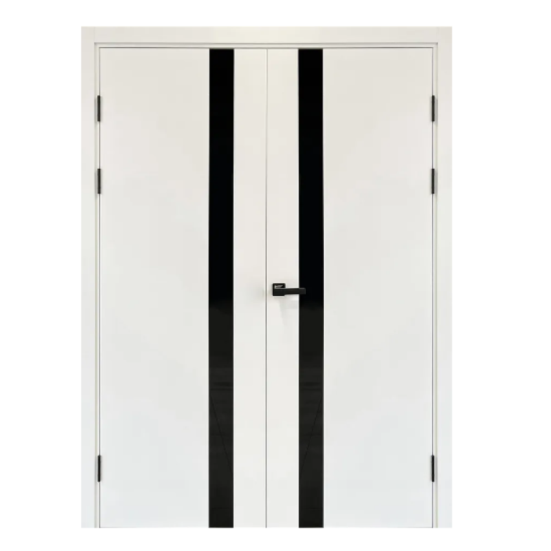 Usa interior FLAT Z1 (120x200 cm) Alba Email, Lacobel Negru