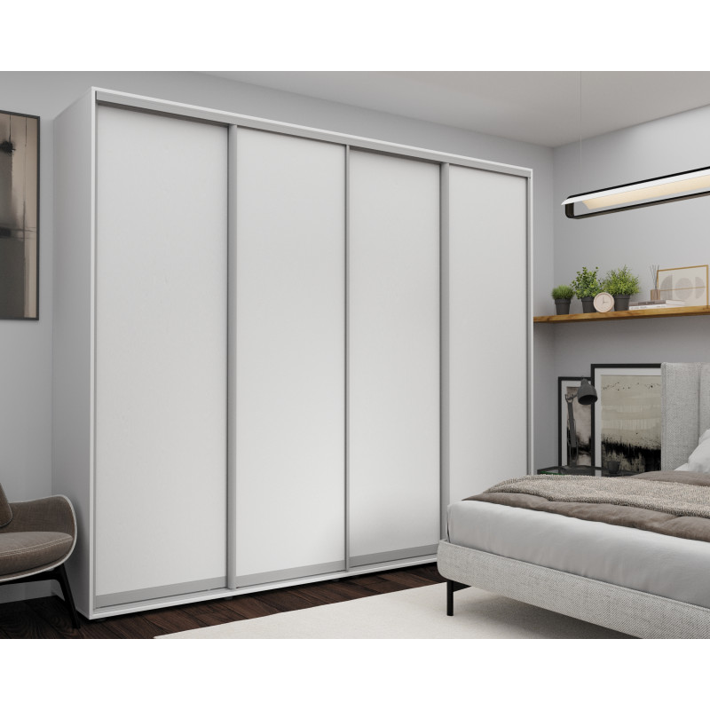 Dulap cu uși glisante 280x60x240 cm PAL, Alb