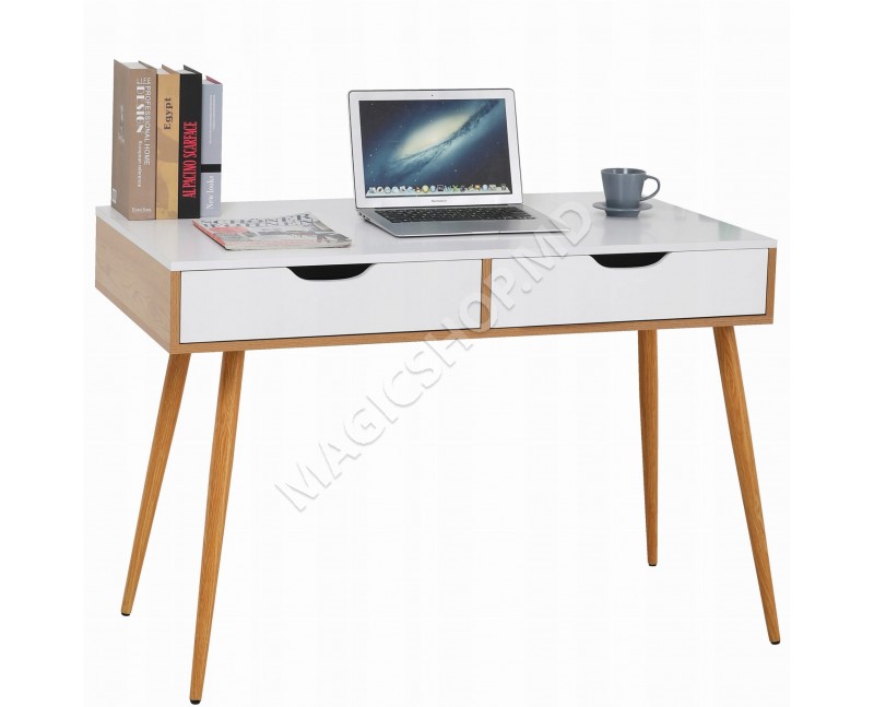 Masa de birou Jumi cu 2 sertare 110 cm