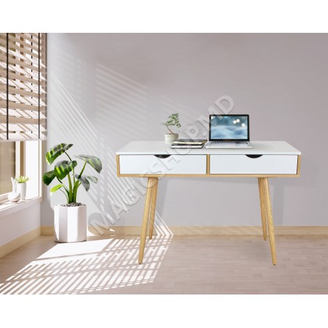 Masa de birou Jumi cu 2 sertare 110 cm