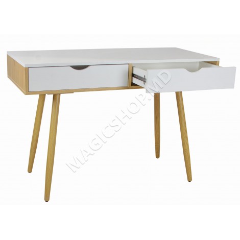 Masa de birou Jumi cu 2 sertare 110 cm