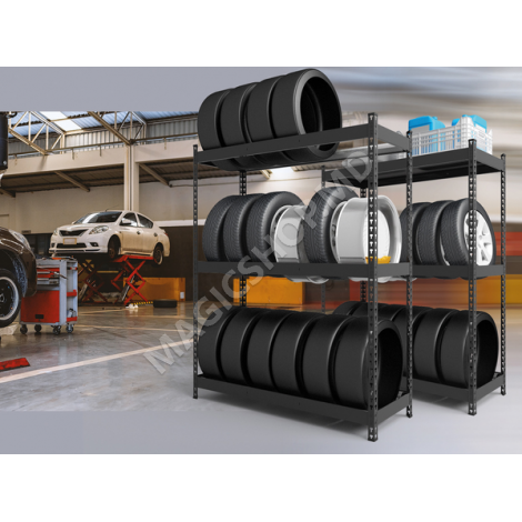 Raft metalic de depozitare roti Nex Titan 168х180х50 cm 