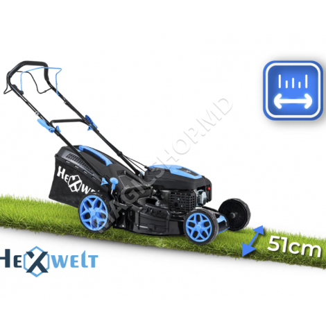 Maşina de tuns gazonul pe benzină Hexwelt Mower 200