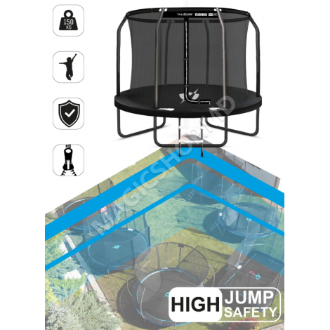 Trambulina Thunder Outside Elite 12FT (366cm) Black