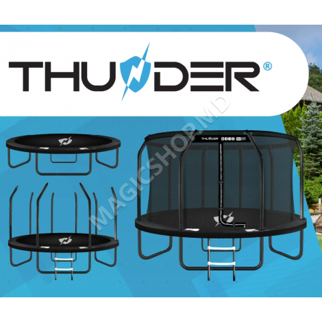 Trambulina Thunder Outside Elite 12FT (366cm) Black