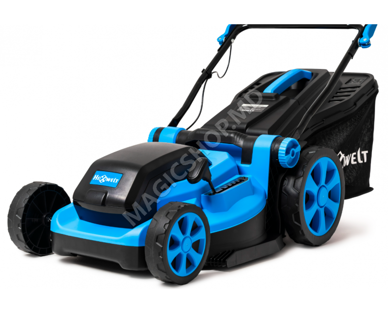 Maşina de tuns gazonul electrica HEXWELT 40 (2x baterii (4ah) 20V)