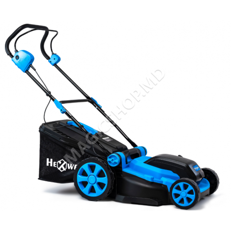 Maşina de tuns gazonul electrica HEXWELT 40 (2x baterii (4ah) 20V)