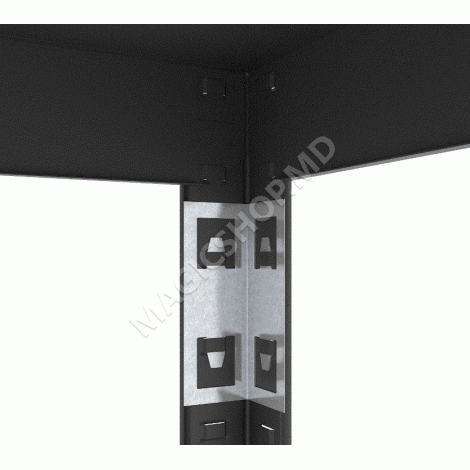  Raft metalic de depozitare Nex Budget 1800x900x400 mm, 5 rafturi metal, antracit