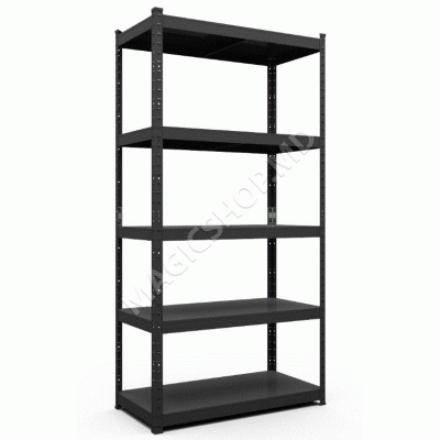  Raft metalic de depozitare Nex Budget 1800x900x400 mm, 5 rafturi metal, antracit
