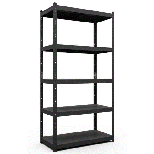 Raft metalic de depozitare Nex Budget 1800x900x400 mm, 5 rafturi metal, antracit