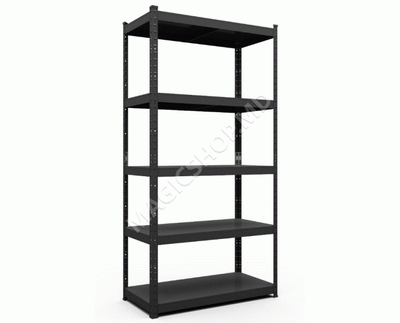  Raft metalic de depozitare Nex Budget 1800x900x400 mm, 5 rafturi metal, antracit