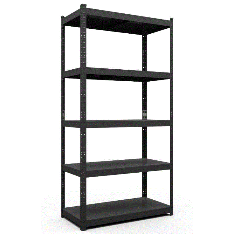 Raft metalic de depozitare Nex Budget 1800x900x400 mm, 5 rafturi metal, antracit