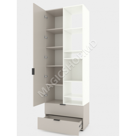 Офисный шкаф A001R 80x42x230 см, sonoma