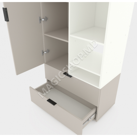 Офисный шкаф A001R 80x42x230 см, sonoma