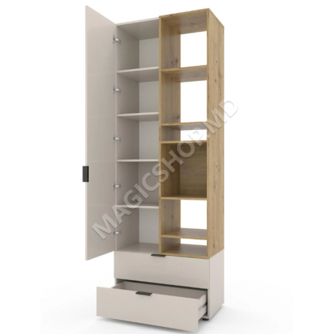 Офисный шкаф A001R 80x42x230 см, sonoma