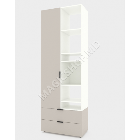 Офисный шкаф A001R 80x42x230 см, sonoma