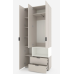 Dulap cu usi batante Nex Home A002R, 100x42x230 cm
