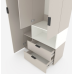 Dulap cu usi batante Nex Home A002R, 100x42x230 cm