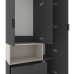 Dulap cu usi batante Nex Home A002L, 100x42x230 cm, Anthracit/Cashmere