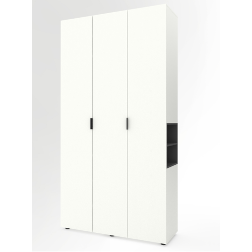Dulap cu usi batante A015L, 120x42x230 cm, alb