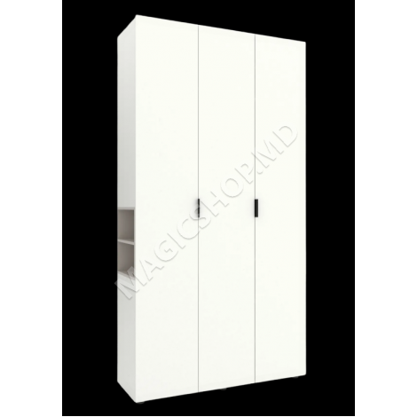 Dulap cu usi batante A015L, 120x42x230 cm, alb