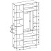 Dulap cu usi batante A015L, 120x42x230 cm, alb