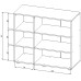 Comodă Nex Home A027 100x42x90 cm