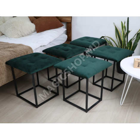 Комплект Белый раздвижной стол из МДФ + 6 стульев Karegold soft 10