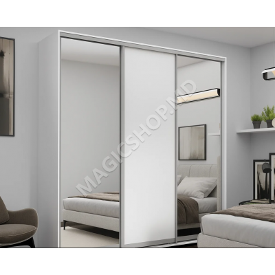 Dulap cu uși glisante Oglinda + PAL 240x60x240 cm 
