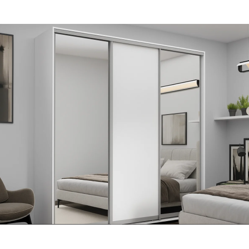 Dulap cu uși glisante Oglinda + PAL 240x60x240 cm 