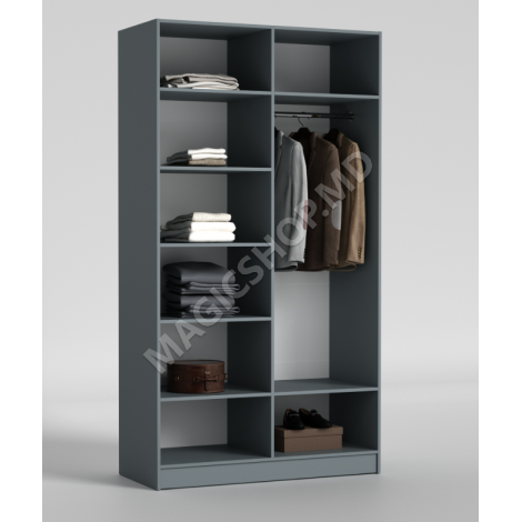 Dulap cu balamale Urban 120x52x220 cm, Antracit